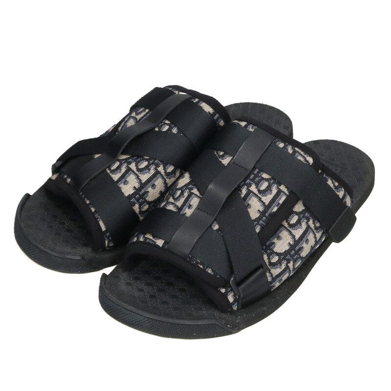 Dior サンダル　オブリーク　ジャガード　42 ディオール オブリークサンダル メンズ 42 - メルカリ