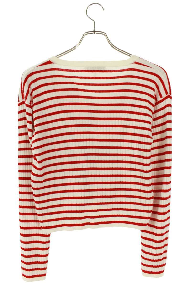 愛着 ディオール 5WBM14CARB ボーダーロゴカーディガン レディース 13