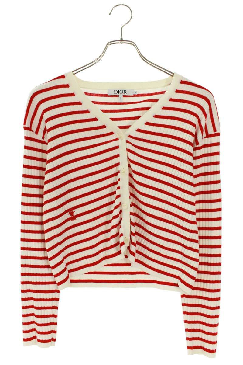 ディオール 5WBM14CARB ボーダーロゴカーディガン レディース 13