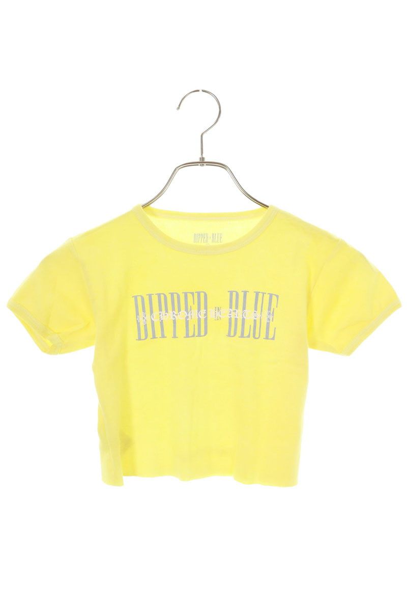 クロムハーツ ×DIPPED IN BLUE ロゴプリントTシャツ レディース S
