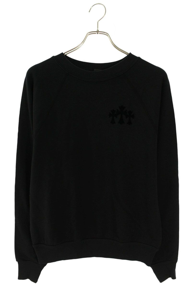 クロムハーツ BLIND SPOT CREW バックCHロゴフェルトパッチスウェット レディース S