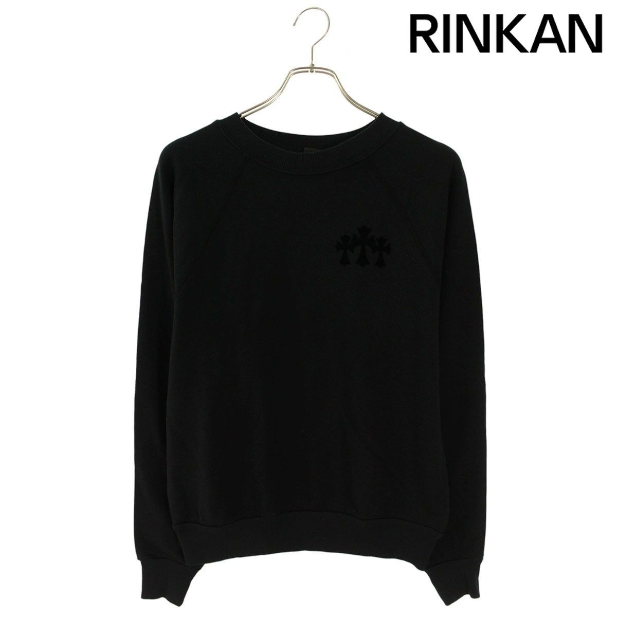 クロムハーツ BLIND SPOT CREW バックCHロゴフェルトパッチスウェット レディース S