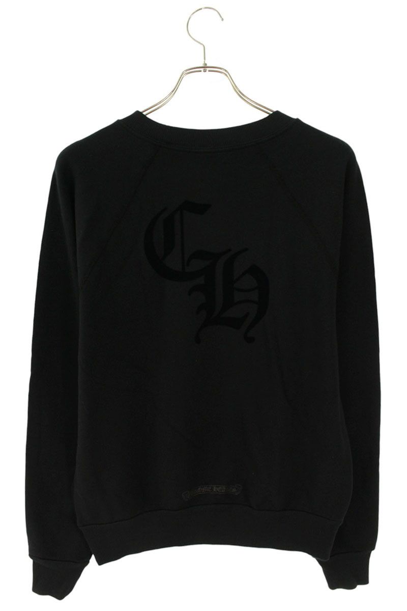  クロムハーツ BLIND SPOT CREW バックCHロゴフェルトパッチスウェット レディース S トレーナー スウェット トップス