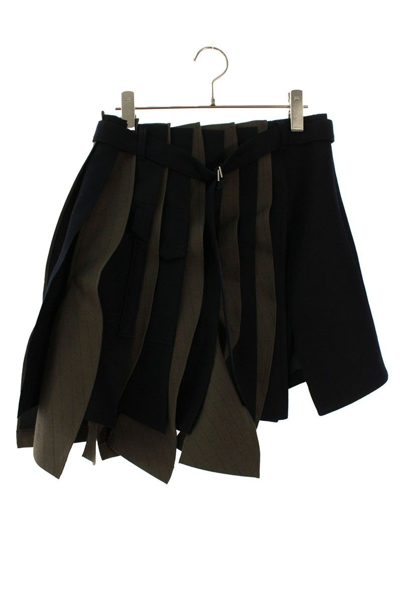 サカイ 24AW 24-07407 ウールメルトンスカート レディース 1