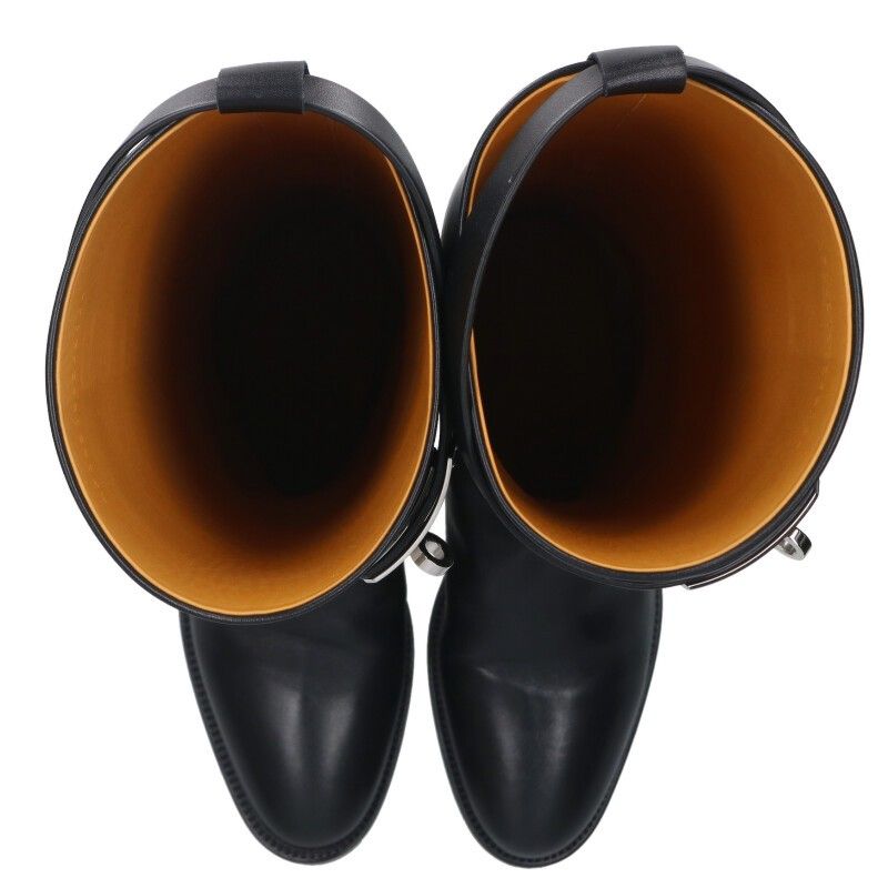 エルメス ジャンピング ケリー金具 レザー ロングブーツ ブラウン エルメス レザー ロングブーツ 37 レディース ブラウン ケリー金具