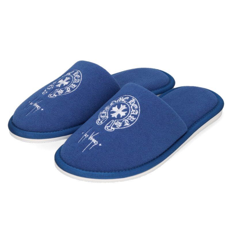 クロムハーツ HOTEL SLIPPER ラスベガス ホースシューロゴ刺繍スリッパ メンズ S