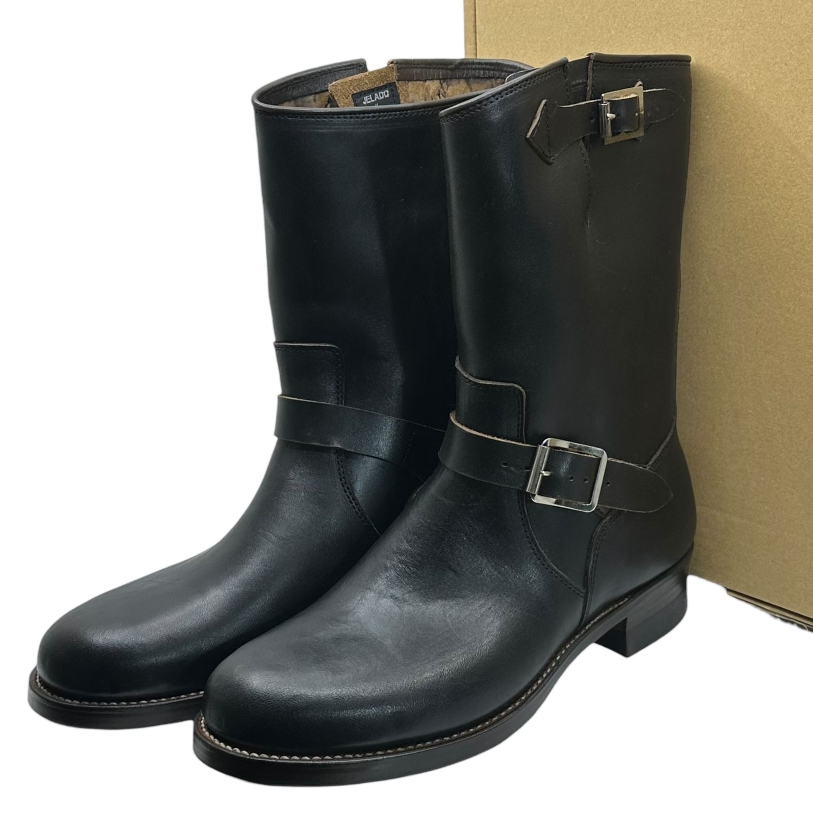JELADO the BOOTED ジェラード ザ ブーテッド Engineer Boots Type1 Black Horsebutt エンジニア ブーツ タイプ1 茶芯 JB94901 8 1 2 26.5cm程度 ブラック ワークブーツ レザー