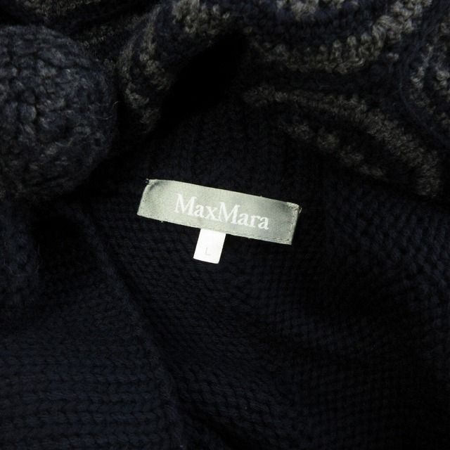 マックスマーラ MAX MARA 銀タグ ニットポンチョ タートルネック