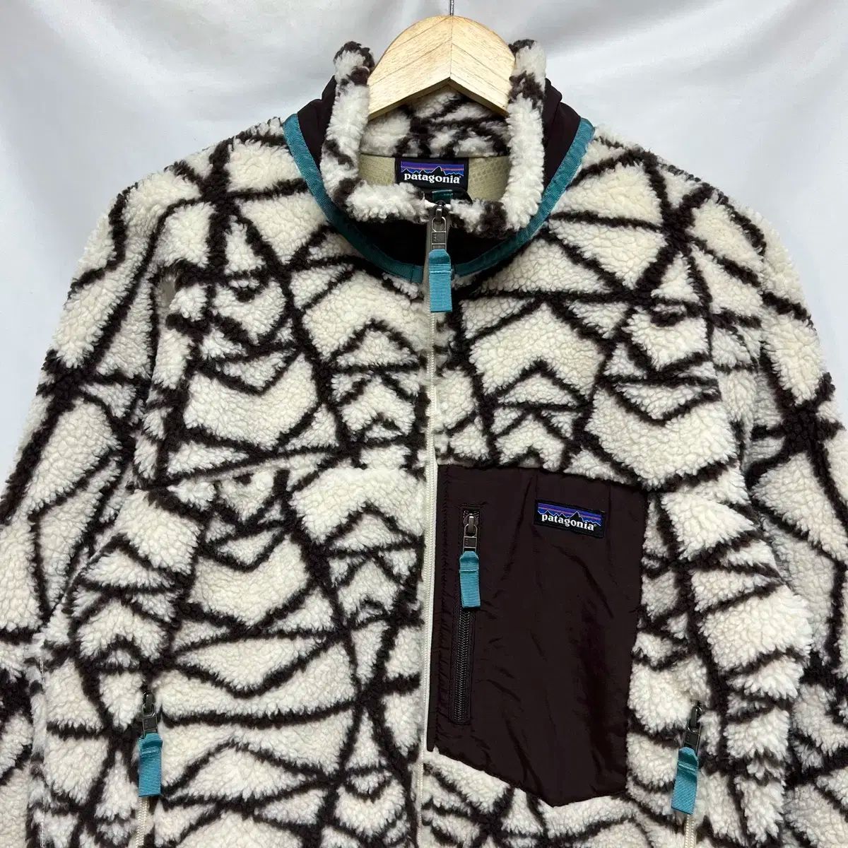 M パタゴニア レトロ フリース 白 フリース ジャケット