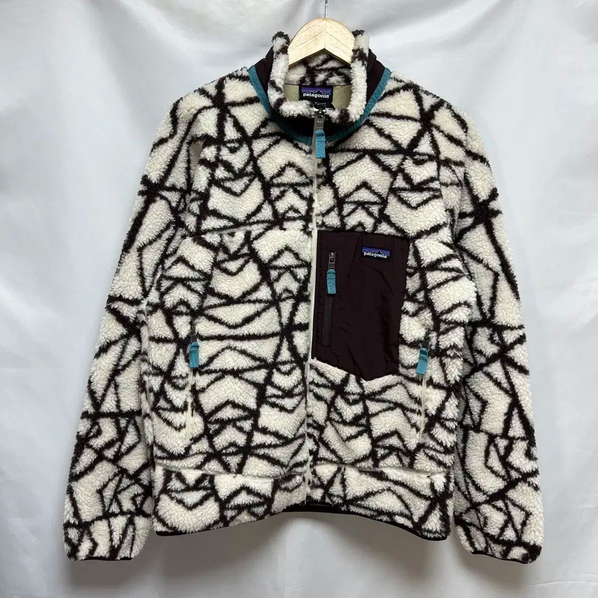 M パタゴニア レトロ フリース 白 フリース ジャケット