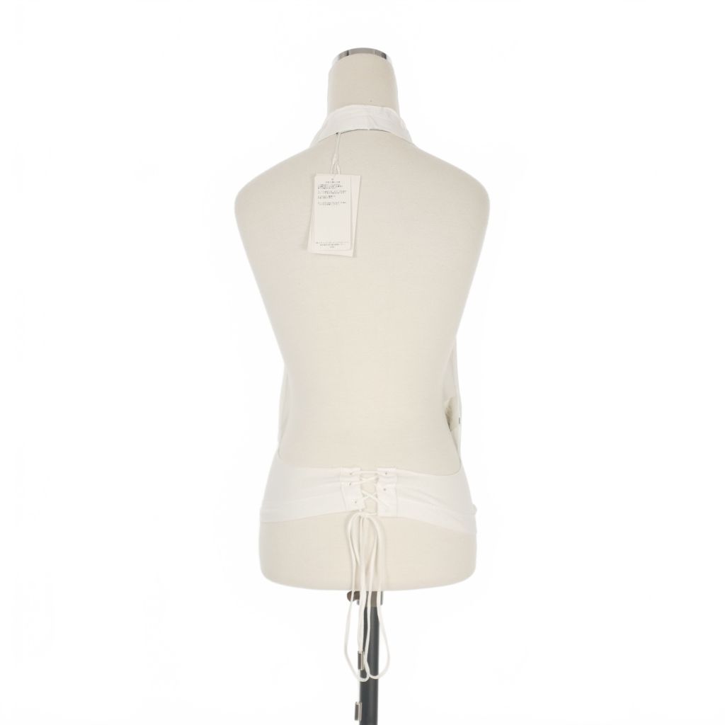 ディースクエアード DSQUARED2 23AW ホルターネックカットソー Tシャツ ノースリーブ XS ホワイト 白 S72NC1049 正規