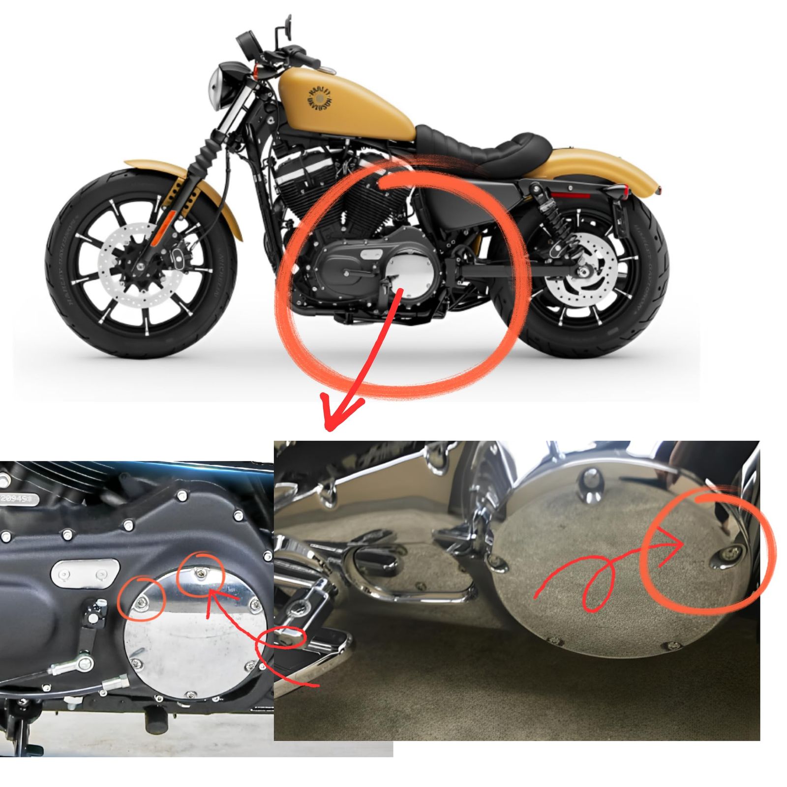 ハーレーダビッドソン プライマリー カバー ダービー インスペクション