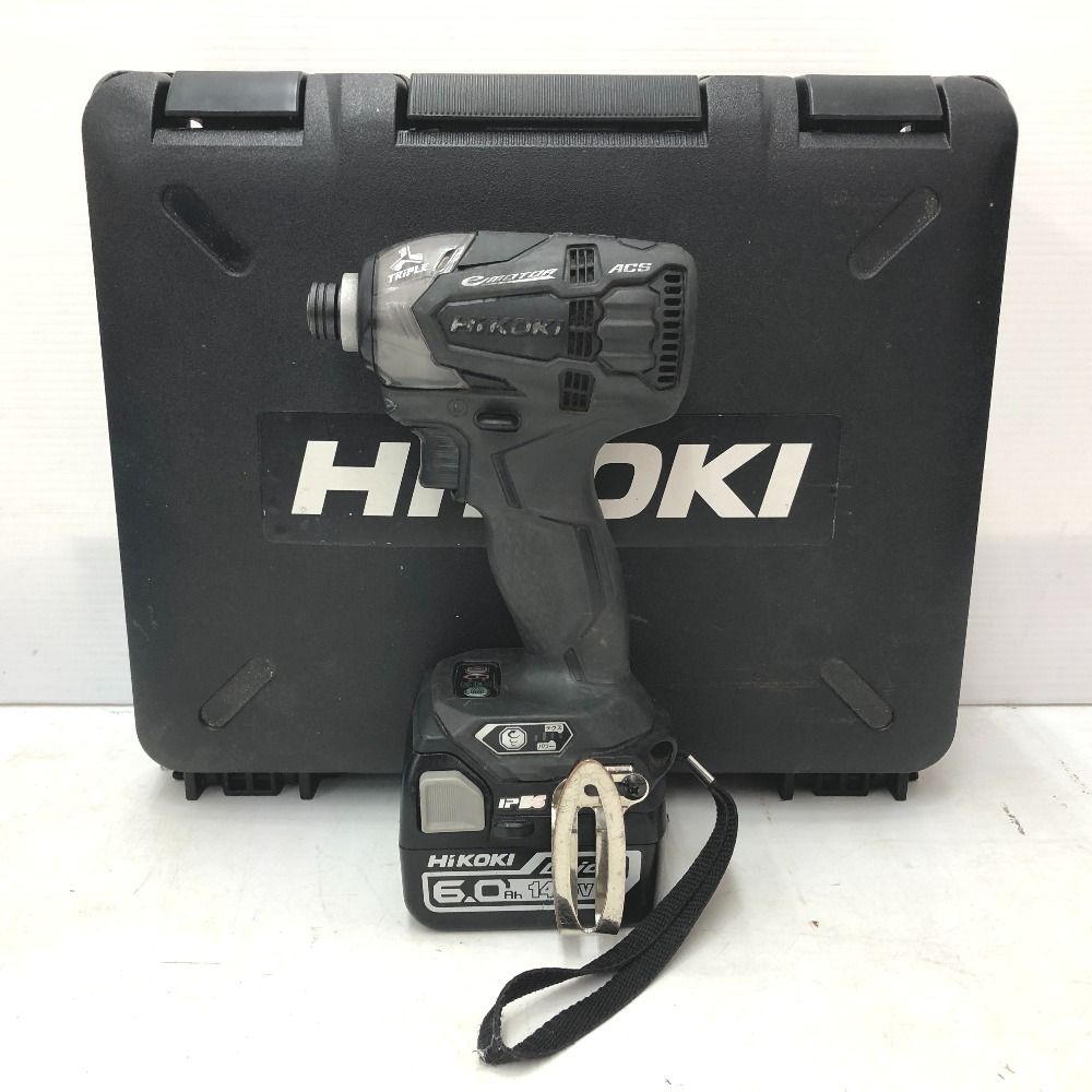 HiKOKI ハイコーキ 14 4 V 6 0 Ah コードレスインパクトドライバ ストロングブラック ケース 充電器 バッテリ セット