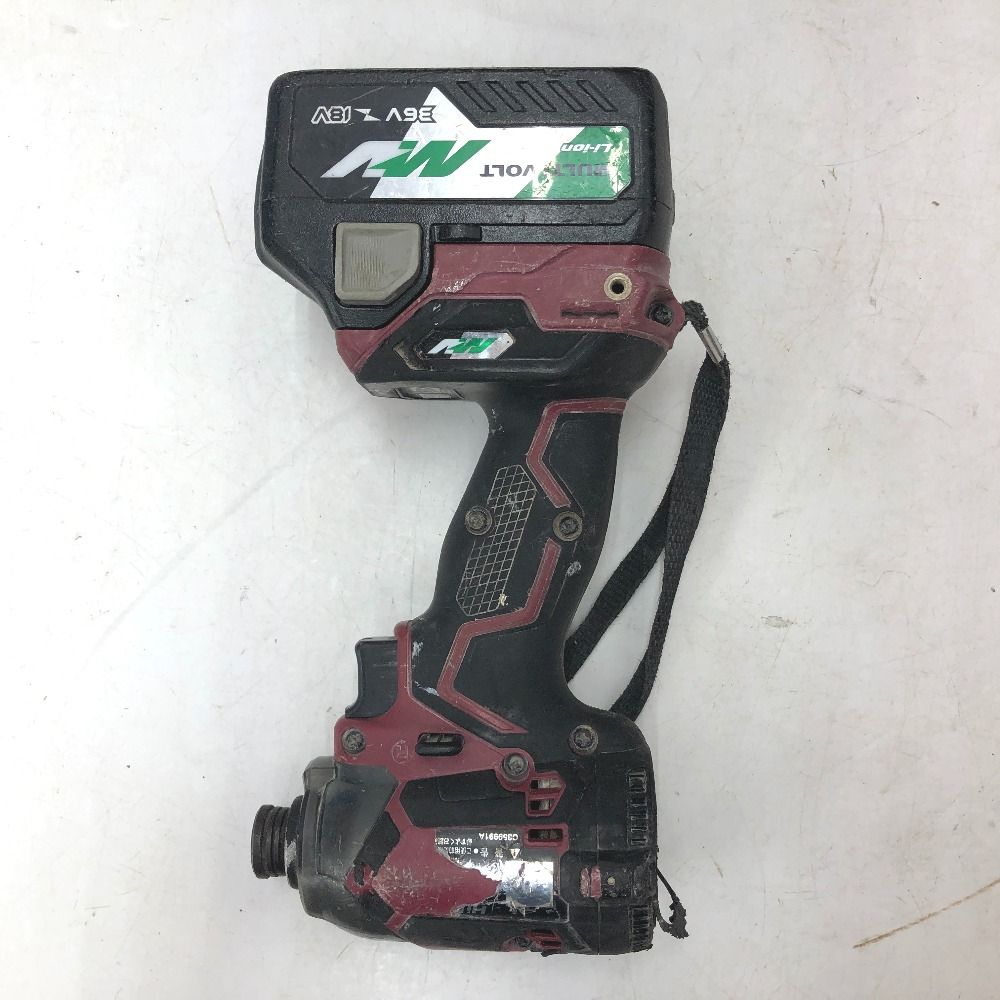  HiKOKI コードレスインパクトドライバ ケース 充電器 バッテリ セット やや軸ブレあり ケースの留め具一部ゆるめ WH 36 DC 2 XPR 電動インパクトドライバー ドリル ドライバー レンチ