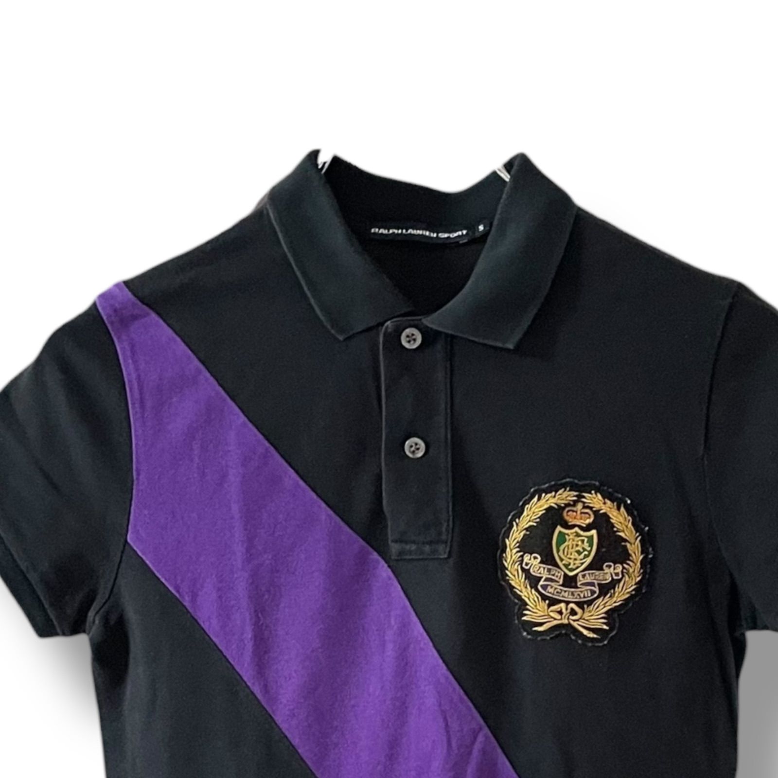 RALPH LAUREN SPORT ブラック ポロワンピース レディースSサイズ相当 
