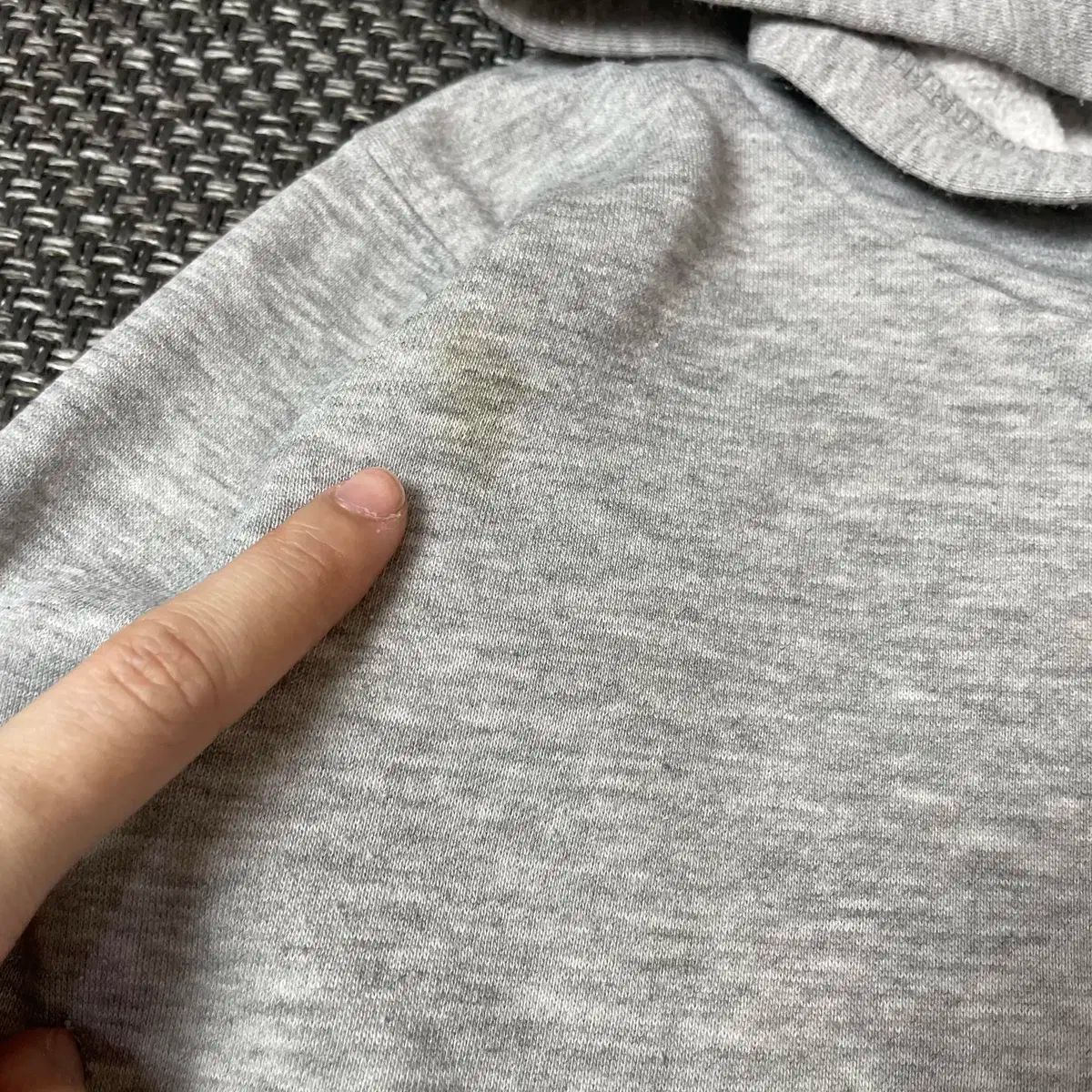 チャンピオン キッズ グレー ビックロゴ ブークレパッチ WHO フーディー Tシャツ 130