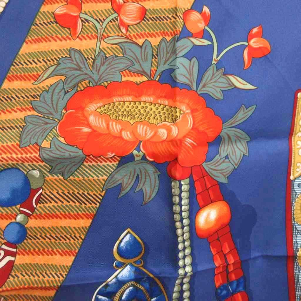 エルメス HERMES 美品 カレ 90 チベット Tibet スカーフ シルク 大判