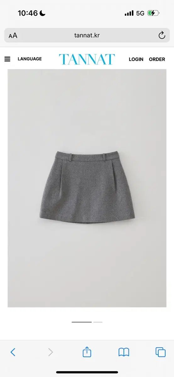 タナット ピンタック ミニスカート スモール