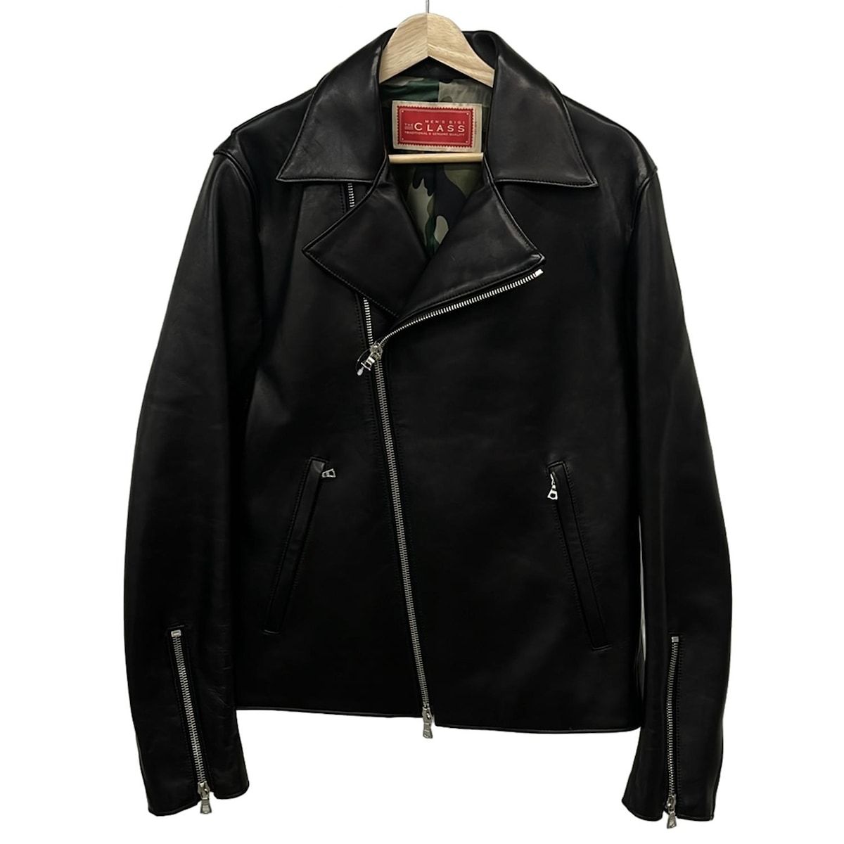 MEN SBIGI メンズビギ ライダースジャケット メンズ - 黒 長袖 THE CLASS 冬