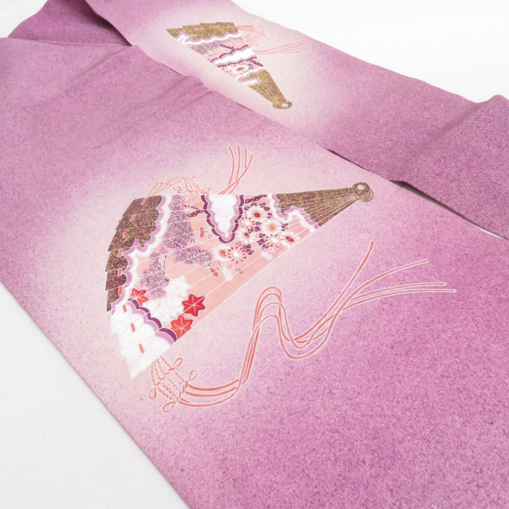 名古屋帯 【高久尚子】臈纈染め 正絹 塩瀬 お太鼓柄 木蓮文様 灰薄茶色 九寸帯 名古屋帯 【高久尚子】臈纈染め 正絹 塩瀬 お太鼓柄 木蓮文様 灰薄茶色