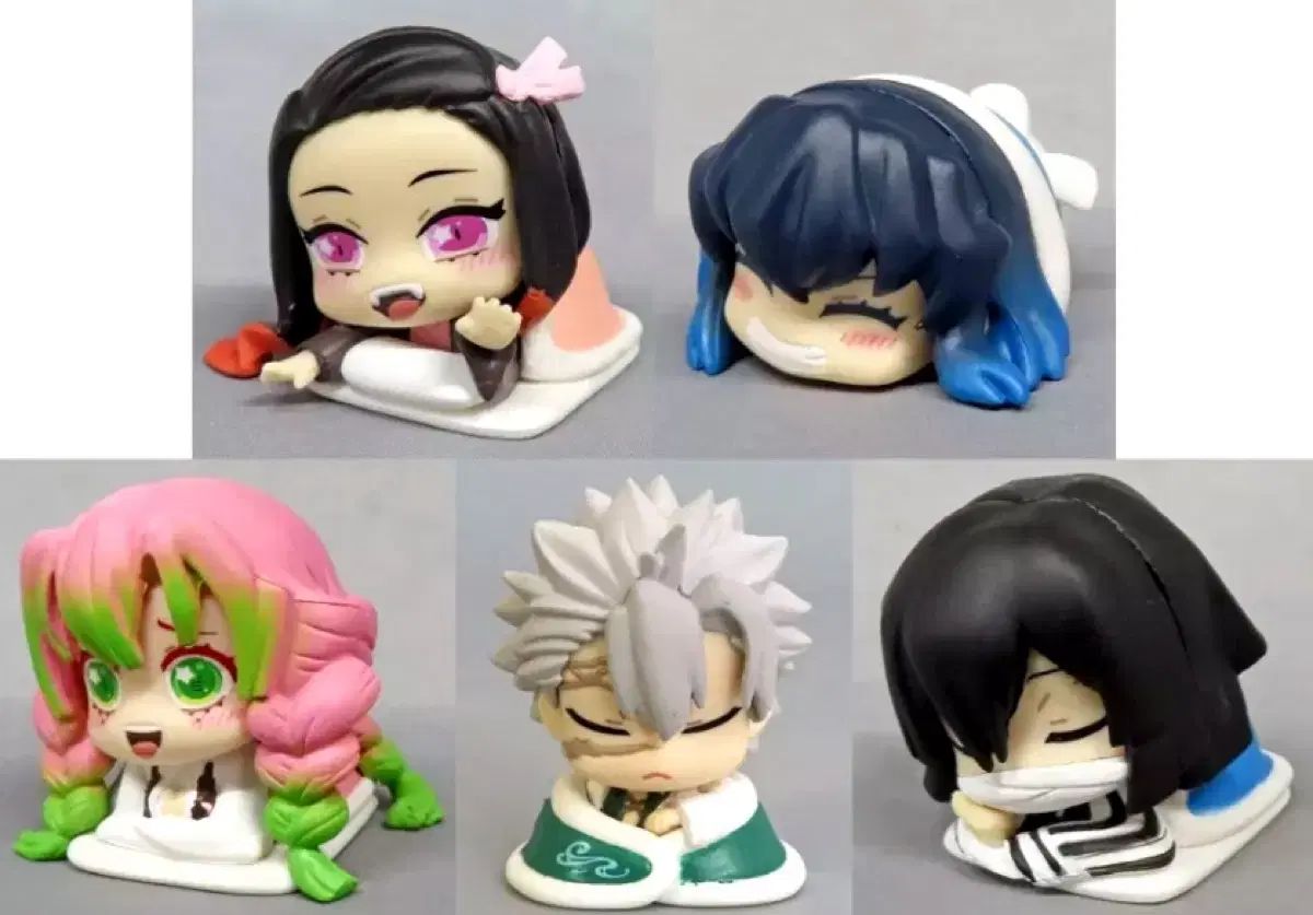 鬼滅の刃 おねむたん 5種セット 伊之助 実弥 甘露寺 蜜璃 伊黒 小芭内 禰豆子