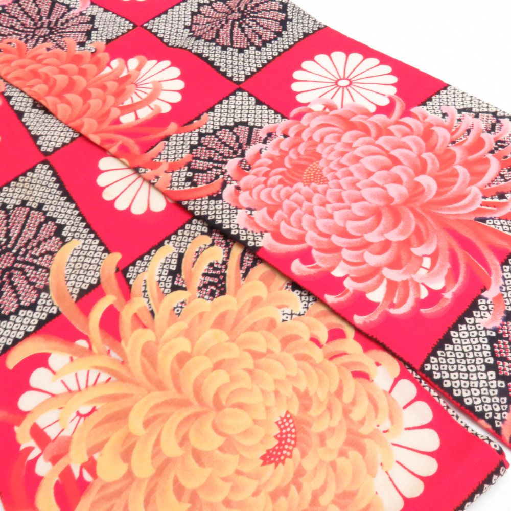 平和屋着物○両面 半幅帯 組織 金銀糸 正絹 逸品 CABA0940hy