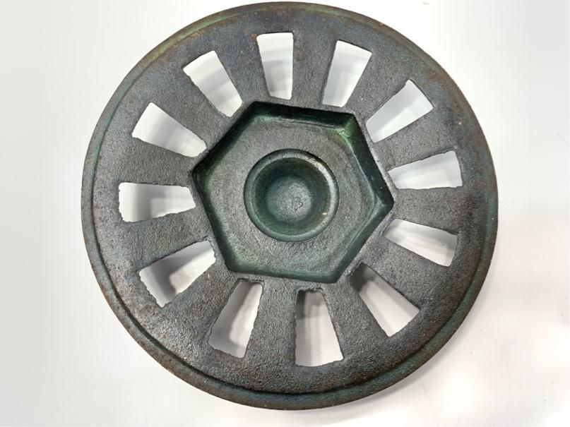 レトロ灰皿 貴重 鉄器 博堂 灰皿 菊桐 骨董 ヴィンテージ アンティーク