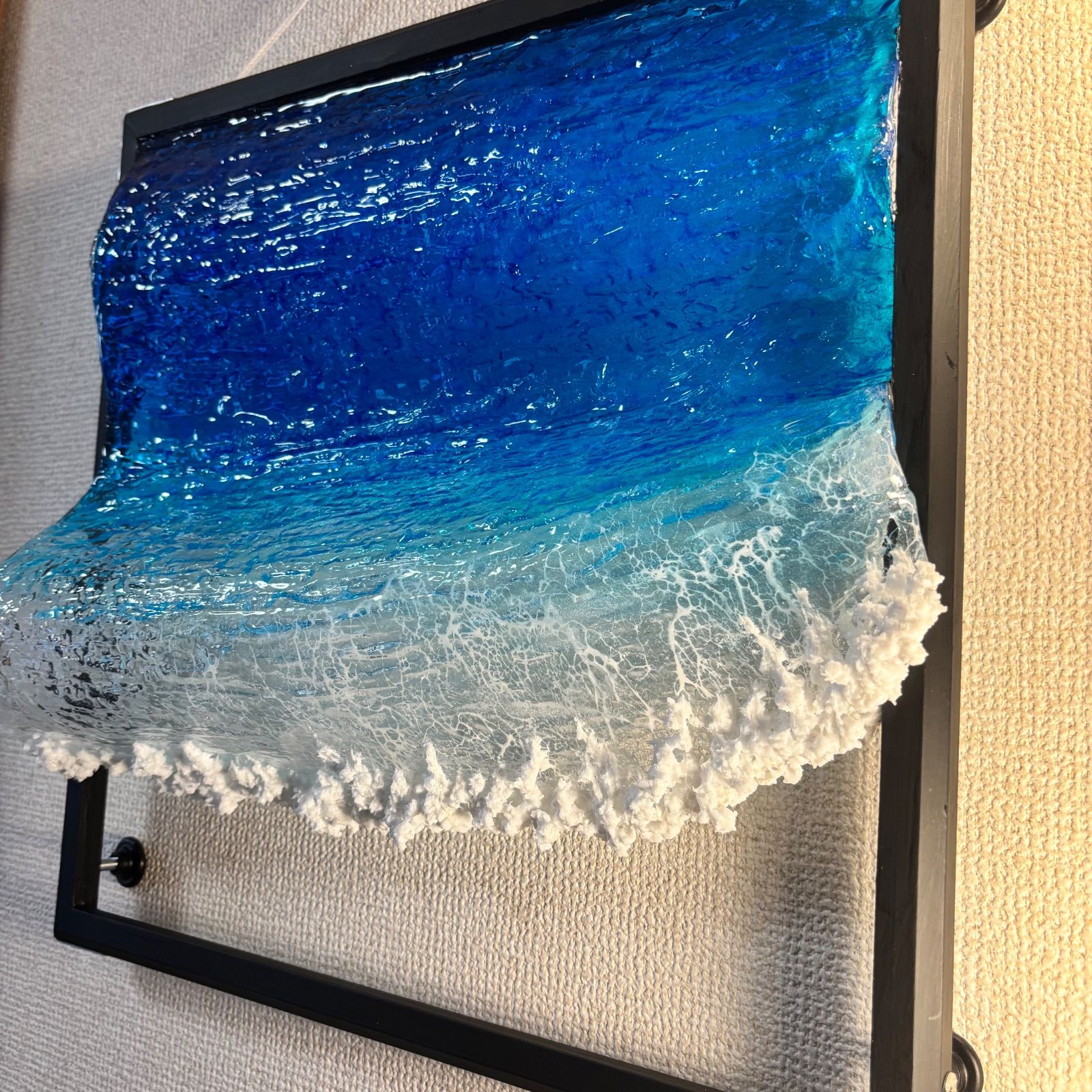  額縁 超立体 の海 レジンアートボード 美ら海 オーシャンアート N 718 立体 オブジェ アート 写真