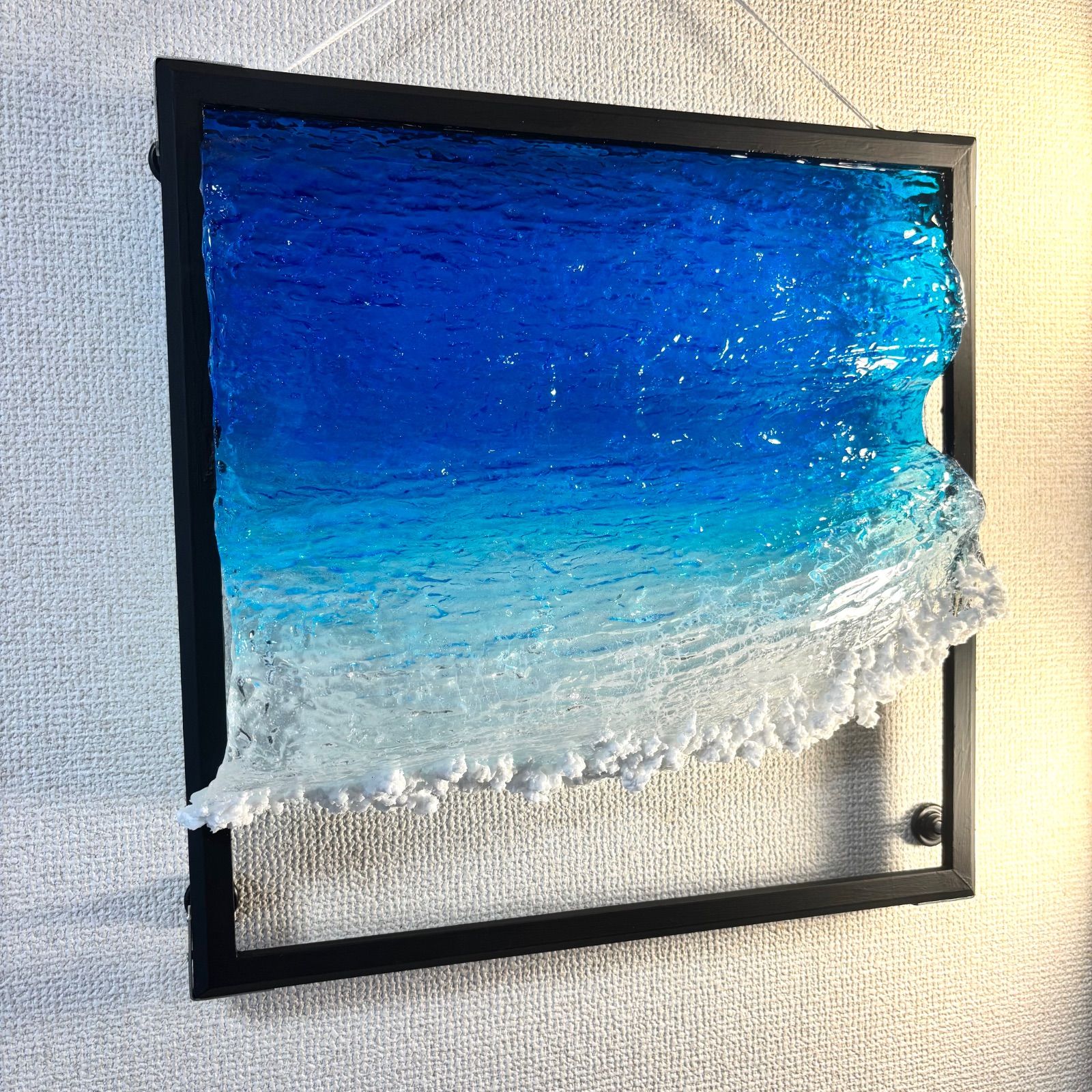 額縁 超立体 沖縄の海 レジンアートボード 美ら海 オーシャンアート N718