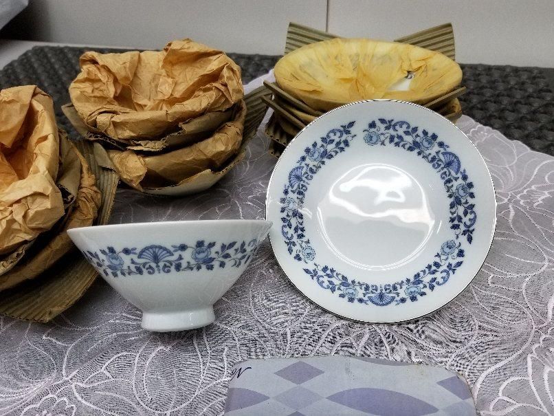 オールドノリタケ ロイヤルブルー 茶碗 フルーツ皿セット 未使用品