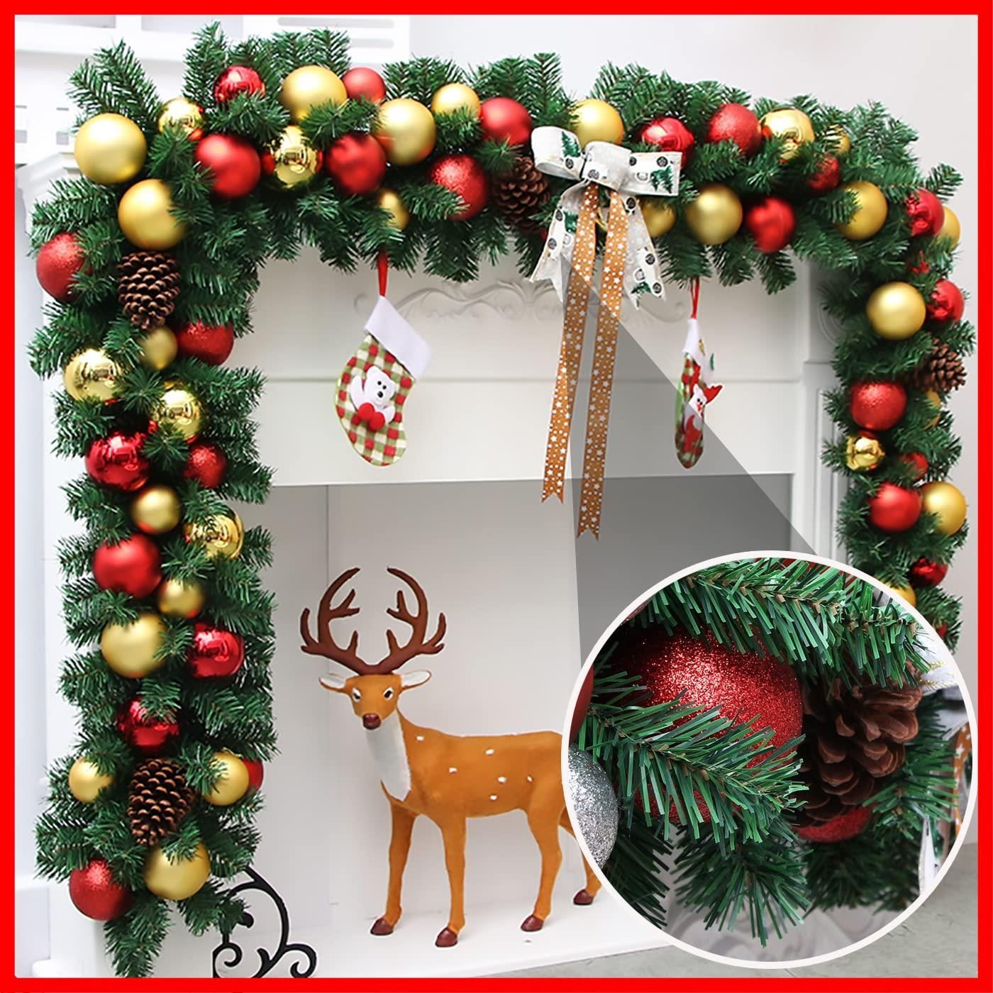 在庫限定】大きい Christmas garland 260枝数 クリスマス