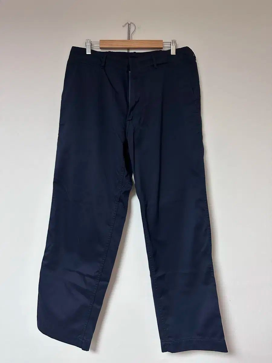 nanamica ワイドチノ ネイビー 34