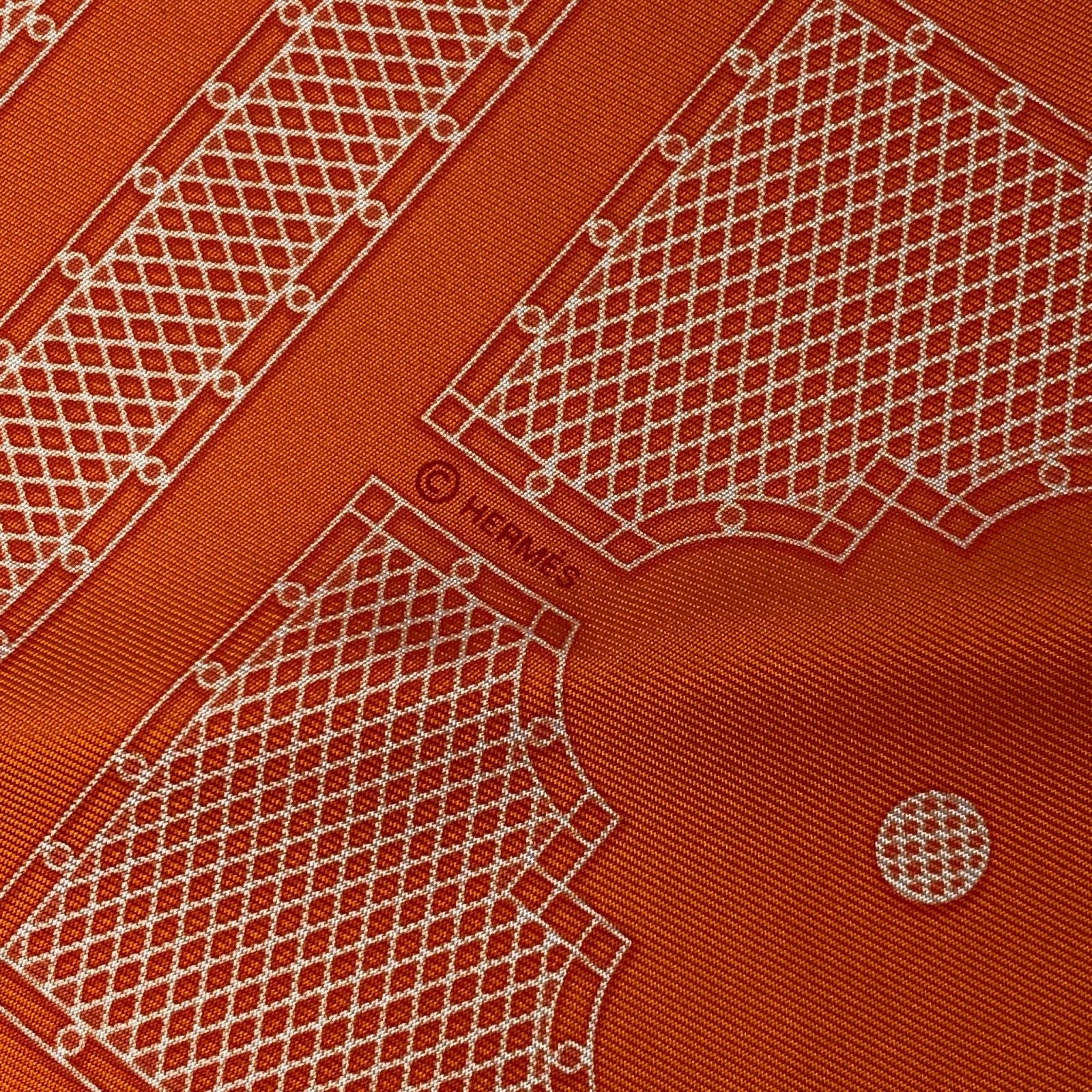 【新品未使用】HERMESカレ45 ローブ・レジェール　ガブロッシュ　オレンジ HERMES （新品・未使用品）エルメス ガヴロッシュ カレ 45 Ready Go