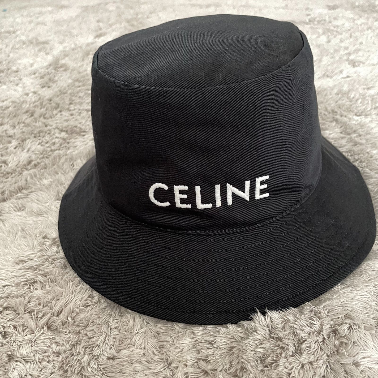 新品/正規品】CELINE（セリーヌ）ロゴ バケットハット XL - メルカリ