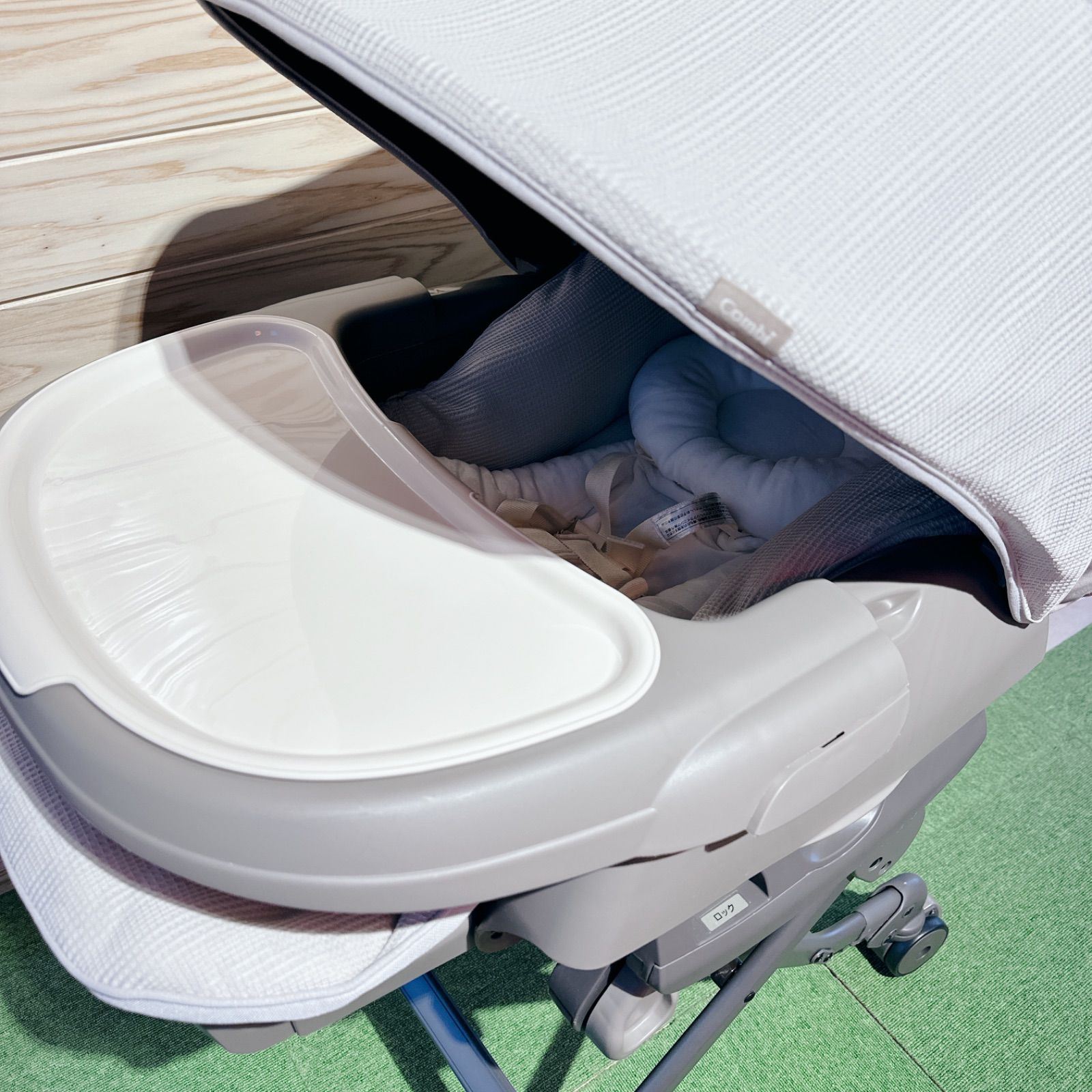 極美品☆ コンビ ネムリラAUTO SWING BEDi Long スリープシェルEG+ハイ