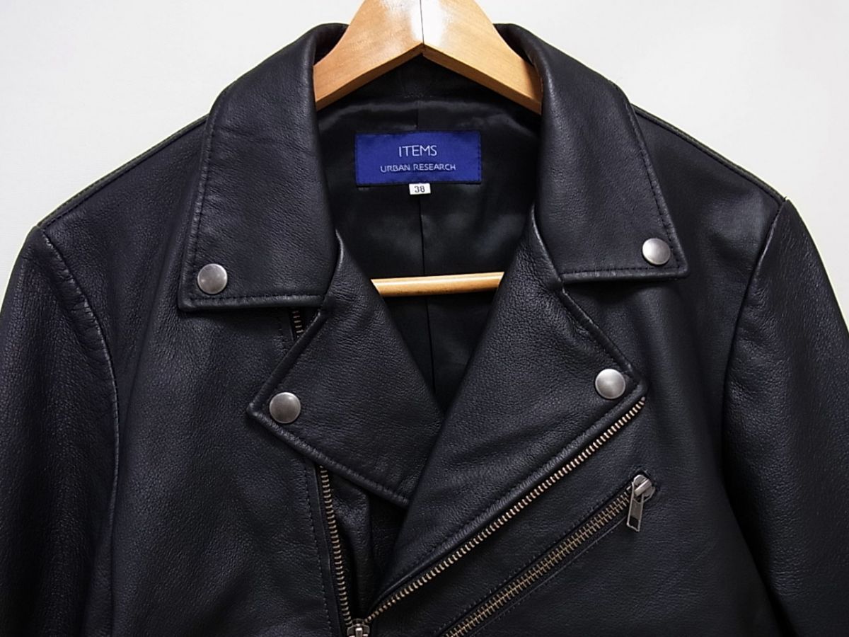 URBAN RESEARCH本革レザージャケット ラムレザー サイズ40 ITEMS