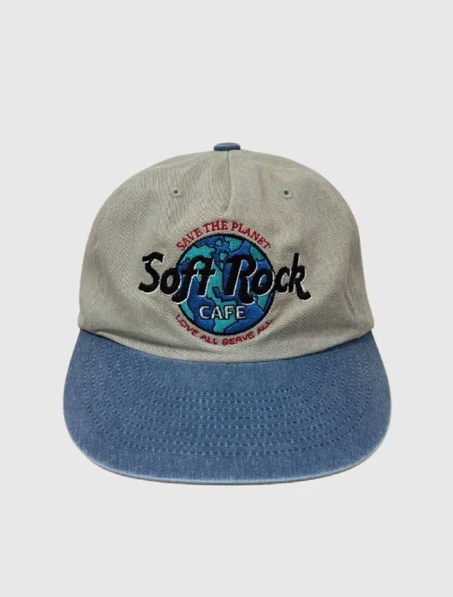 マスカンパニー ソフトロック カフェ ボールキャップ ウォッシュド グレー ブルー