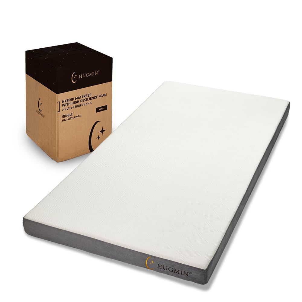 外箱段ボールにキズ 中身は です HUGMIN® ハグミン マットレス シングル 低反発×高反発 敷布団 約 ×厚さ10 cm