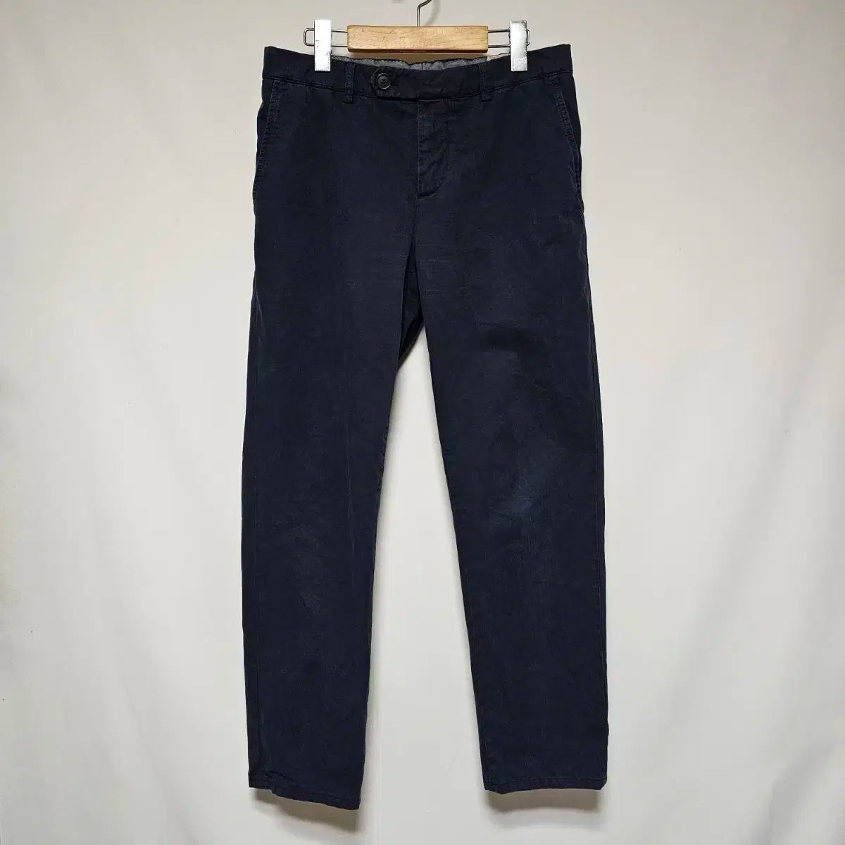 ブルネロクチネリ ガーメント ダイ ギャバジン パンツ 46サイズ ネイビー ブルー