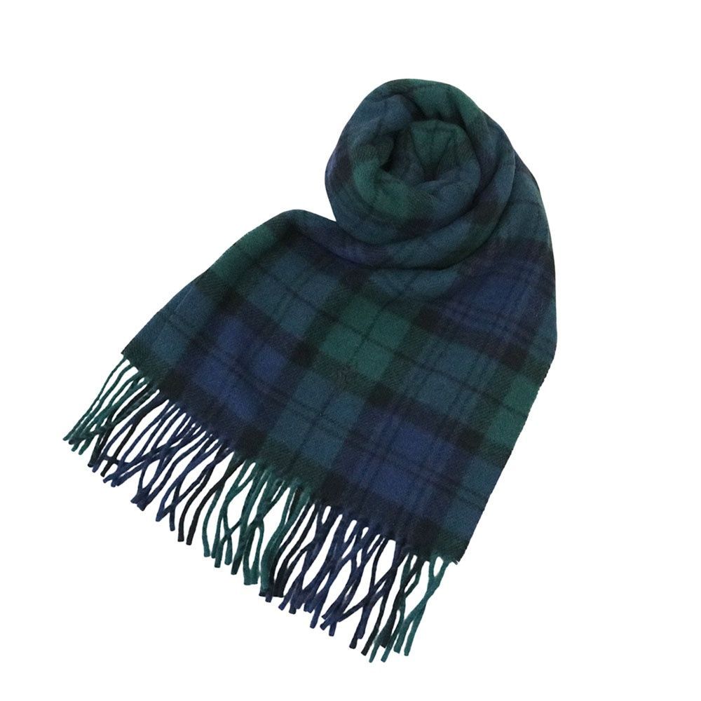 ポロラルフローレン POLO RALPH LAUREN マフラー チェック 刺繍 ウール ユニセックス Blackwatch おしゃれ 人気 ブランド 誕生日 記念 プレゼント ギフト