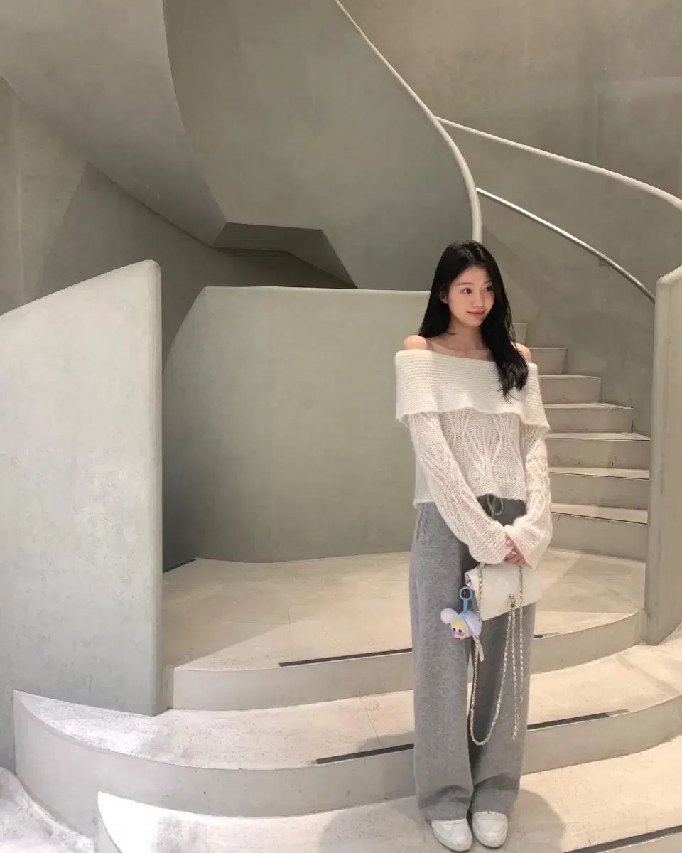 ルプレイン ニューカシミアニートパンツ グレー