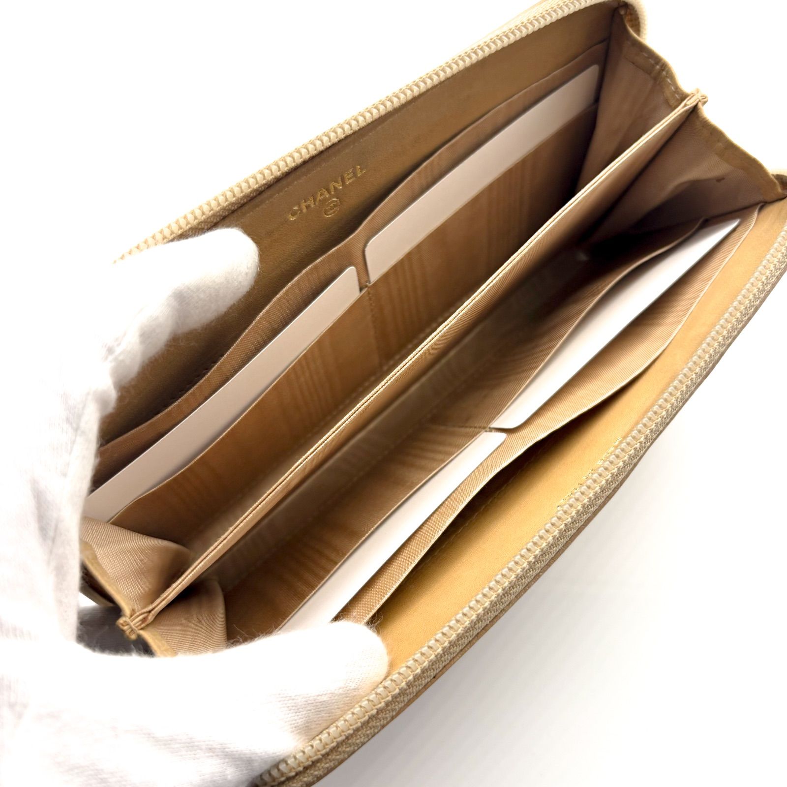 極美品✨】シャネル 長財布 ココステッチ デカココ ラウンドジップ