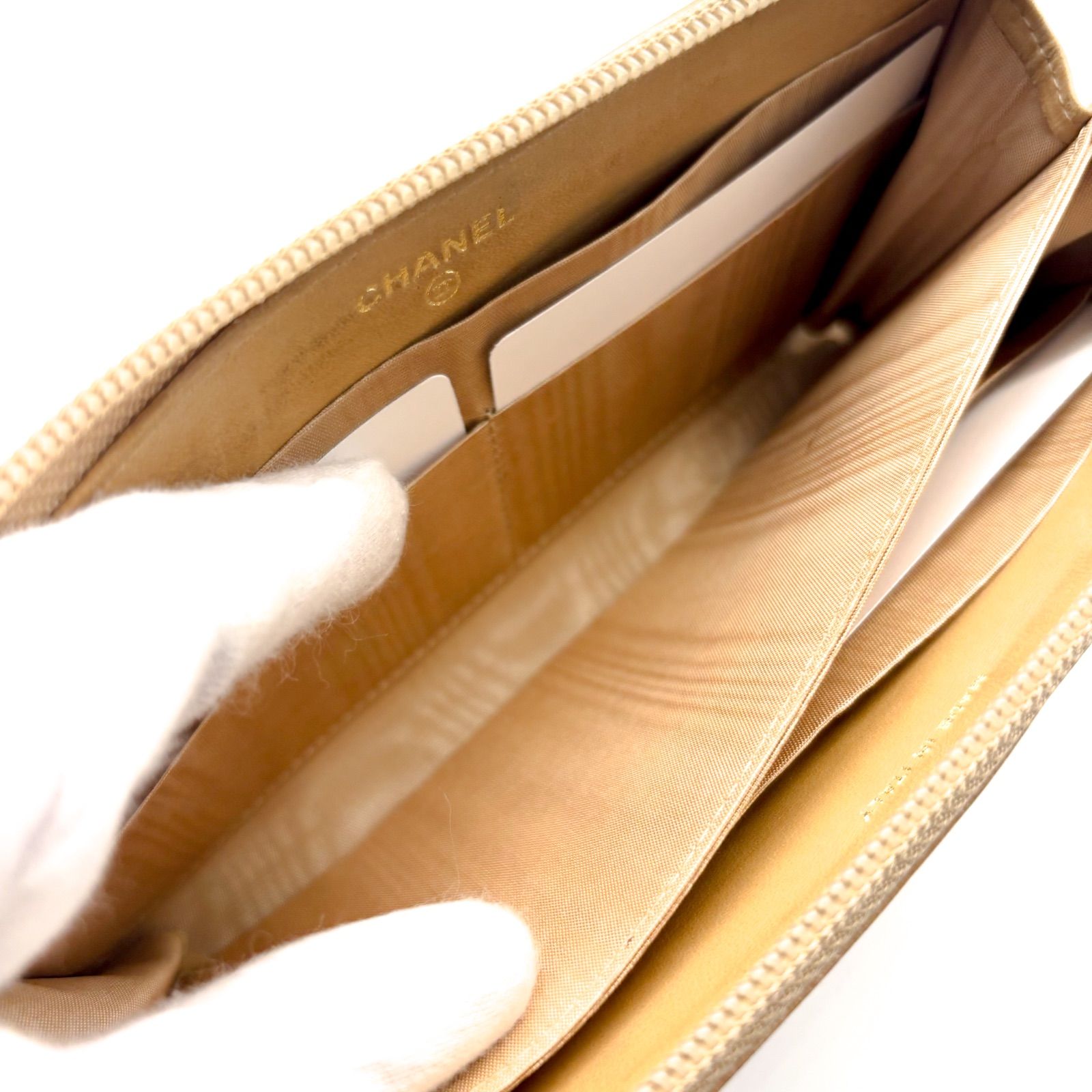 極美品✨】シャネル 長財布 ココステッチ デカココ ラウンドジップ