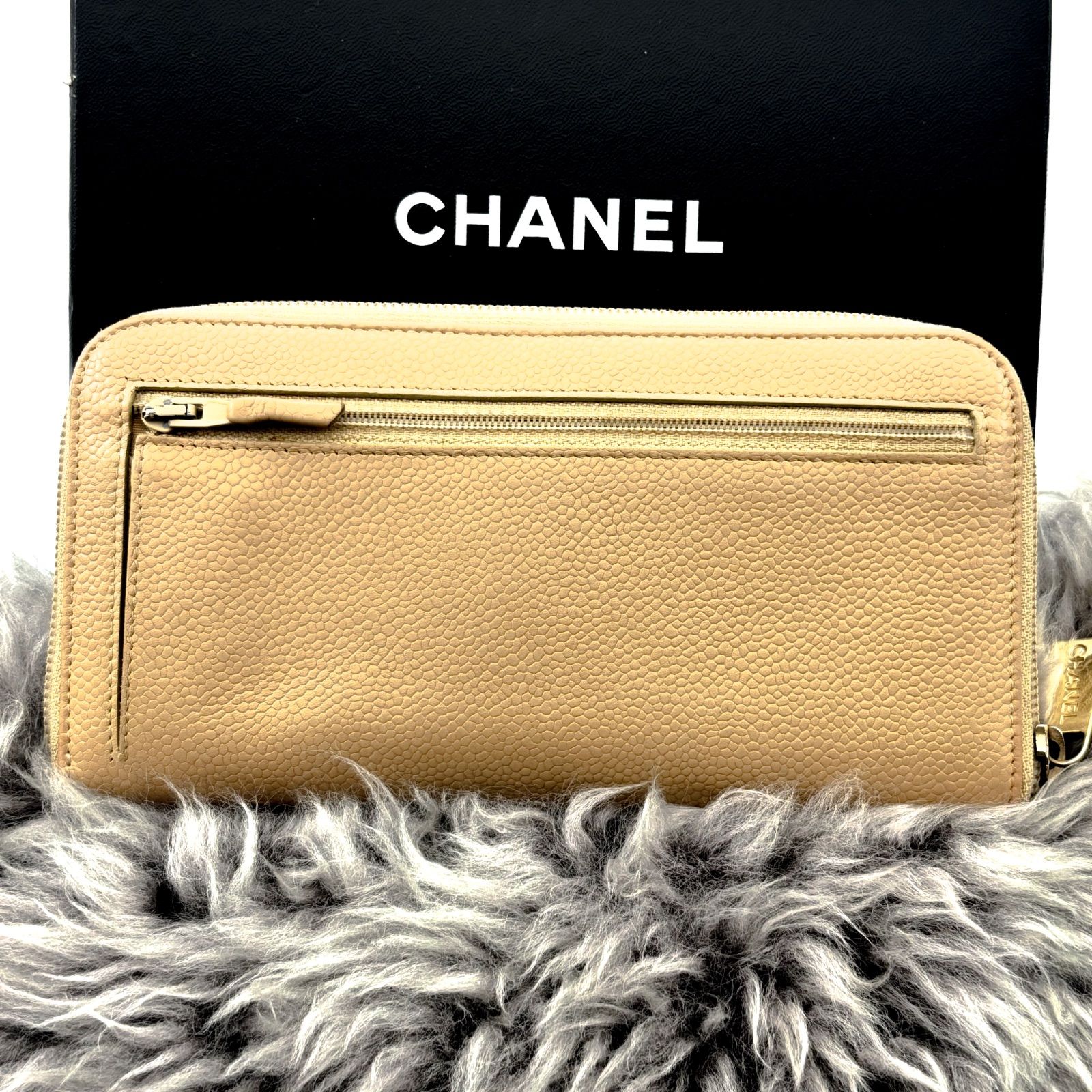 極美品✨】シャネル 長財布 ココステッチ デカココ ラウンドジップ