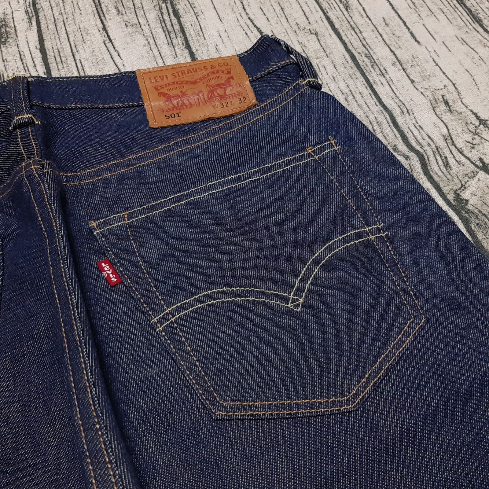赤耳 リジット ホワイトオーク USA製 Levi's 501-2546 極上 W32】赤耳 ホワイトオーク USA製 Levi's 00501-2546 リジット 極上
