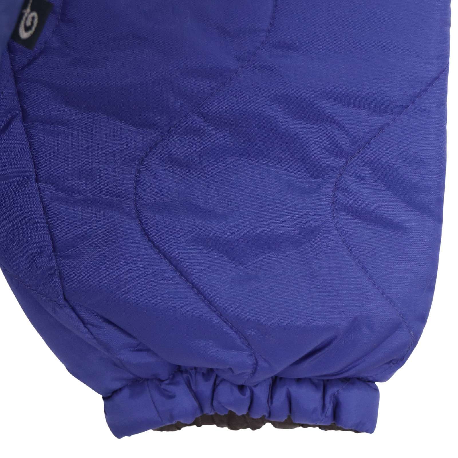 【新品 未使用】 PIKO ピコ 秋冬 ロゴ刺繍 リバーシブル ナイロン 中綿 ジャケット ブルゾン Sz.L メンズ 青系 ネイビー