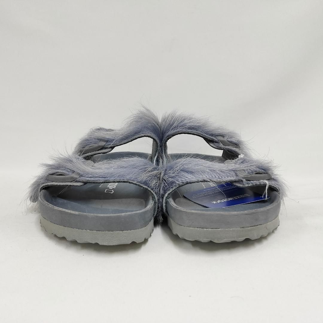 新品 未使用 リックオウエンス アリゾナ ファー サンダル グレー 27cm