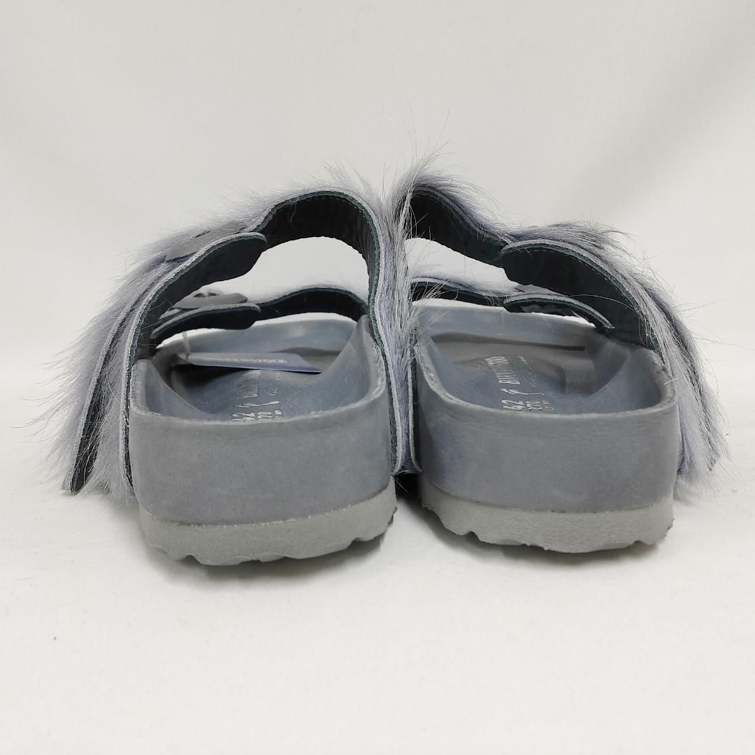 新品 未使用 リックオウエンス アリゾナ ファー サンダル グレー 27cm