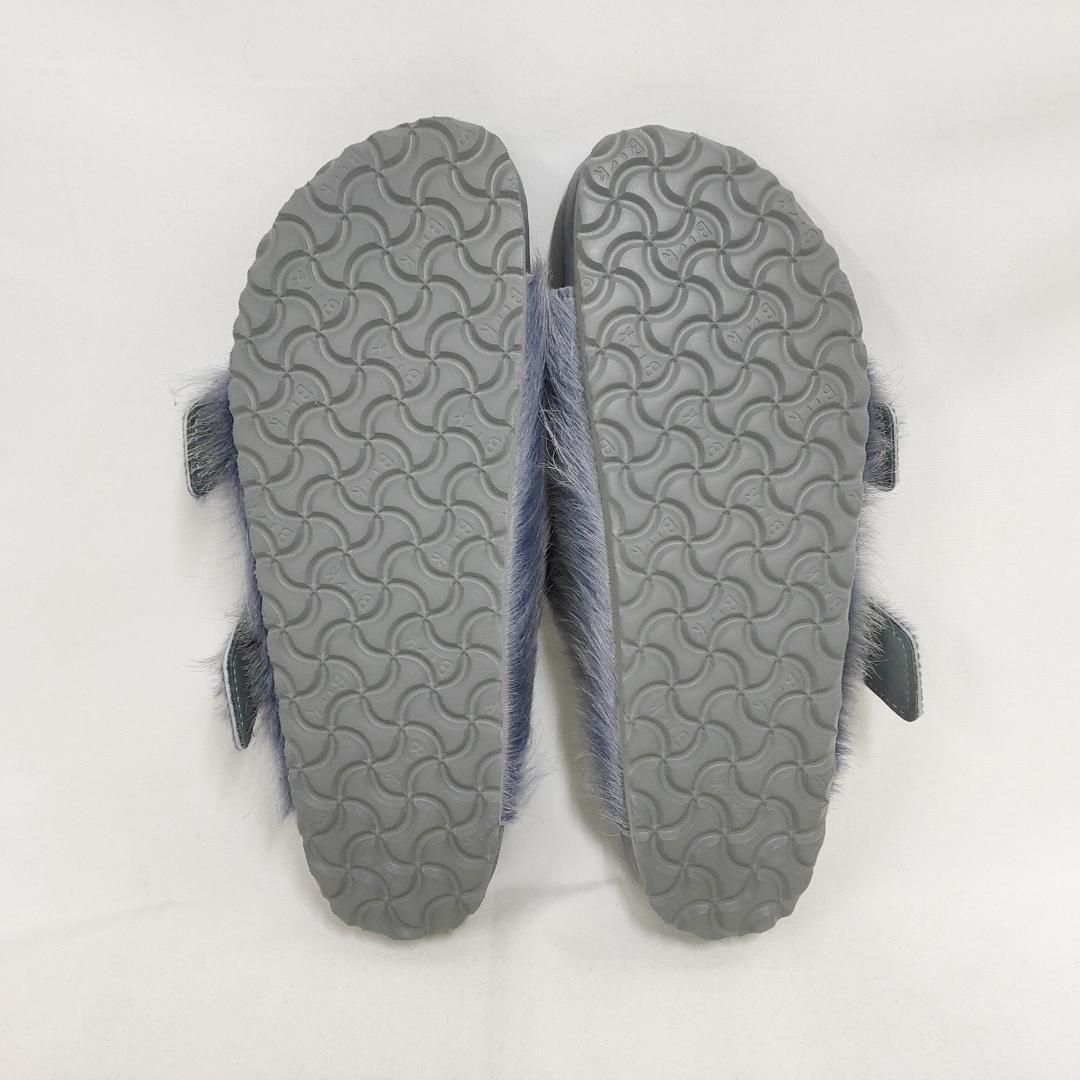 新品 未使用 リックオウエンス アリゾナ ファー サンダル グレー 27cm