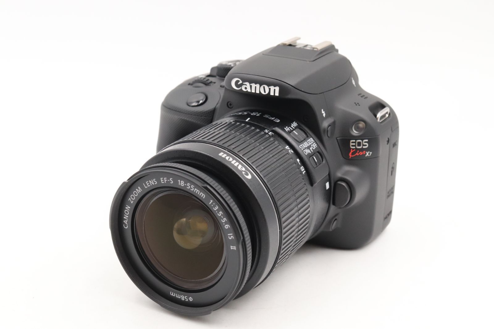 上品 Canon キヤノン EOS kiss X7 デジタル一眼レフカメラ ダブルレンズキット 7675 10899 14193